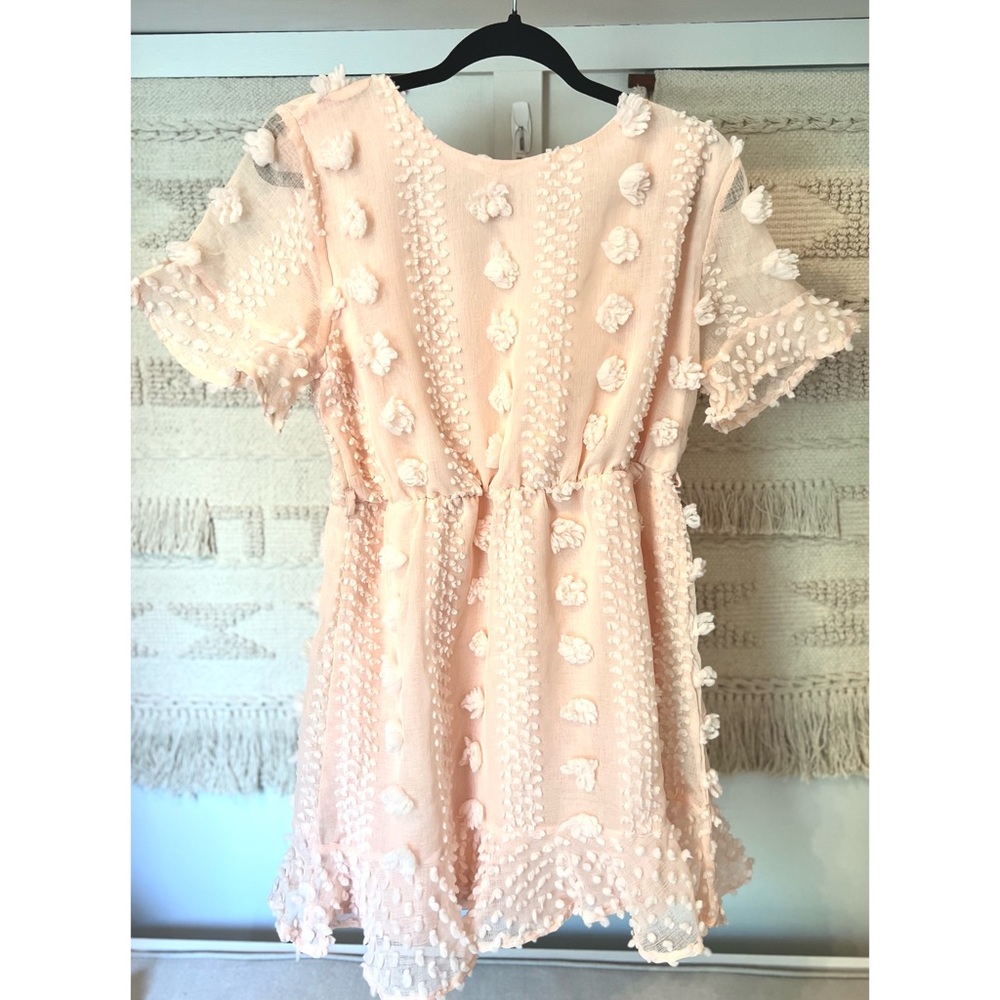 Pink midi dress